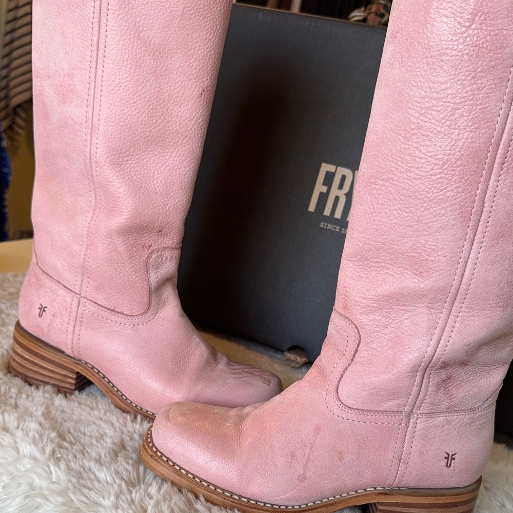 Frye Women's Pink Campus 14L Hardrock Leather 7.5 - Picture 9 of 16